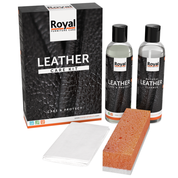 Royal 146200 RFC Leather Care Kit – Care & Protect- maxi. schoongedaan